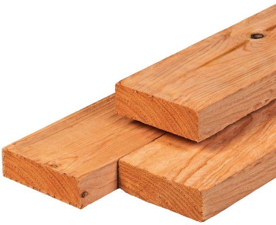 Merkloos Tuindeco Ligger Red Class Wood 4,5x14,5x300 cm