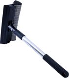 Bol Essuie-glace pour pare-brise de voiture - manche télescopique - noir - aluminium
