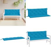 vidaXL Tuinbankkussens 2 st 150x50x7 cm Oxford stof lichtblauw