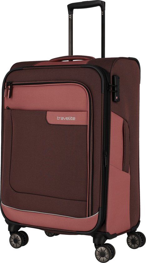 Travelite Viia Hardcase Trolley - 67cm - Spring Rose