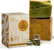 GREEN FADEL Aleppo Zeep 20% Laurierolie 80% Olijfolie - 1 x 200g - Handgemaakt - Natuurlijke Zeep