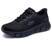 Skechers Bobs B Flex Mannen Zwart Sneakers maat 47.5