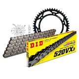Kettingset DID Kettingset staal 520VX3 / 116 klinknagel slot voor Suzuki DR S Big 800 cc bj. 1991-1993