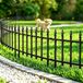Clôture de jardin portail pour chien portail de jardin - 45 x 57 cm - 5 pièces - Métal noir - Décoratif