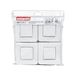 LEGRAND | Multipack mozaïek 4 wisselschakelaars, compleet wit, schroefbevestiging, glanzende afwerkingsplaat, snelle verbinding zonder gereedschap