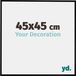 yd. - Cadre photo 45x45 cm - Plastique - Noir mat