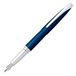 Cross ATX vulpen (F-veer, incl. 2 zwarte inktpatronen & premium geschenkdoos) blauw-lak doorschijnend