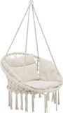 casa.pro Hangstoel Kailua met kussen katoen max 150 kg creme