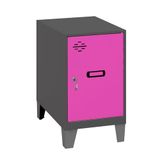 SimonRack Spind, métal, anthracite/rose, 575 x 300 x 500 cm