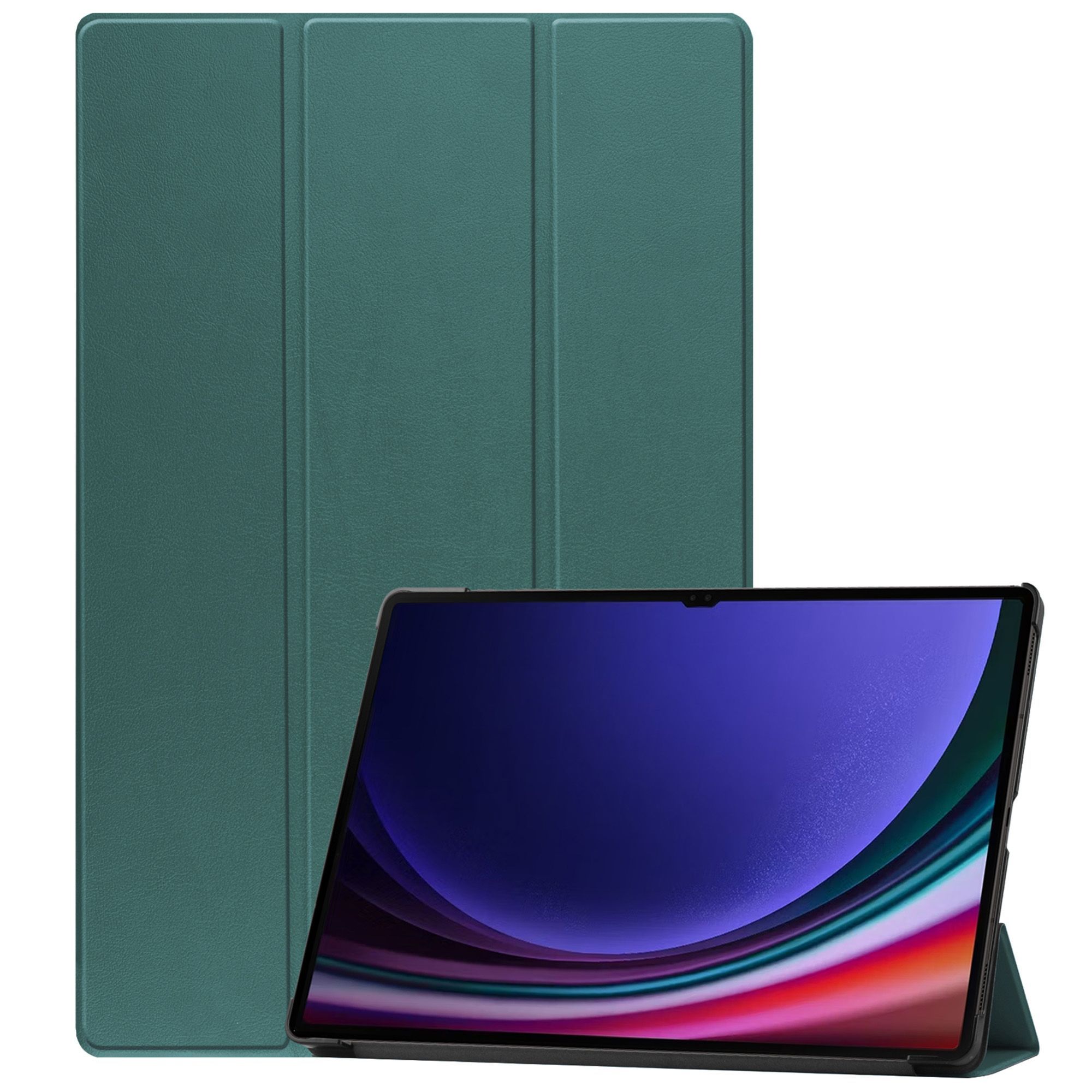 iMoshion Tablet Hoes Samsung Galaxy Tab S9 Ultra 14.6 inch - Book Case - Donkergroen