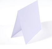 Florence Blanco Dubbele Kaarten - Wit - 15,5 x 15,5 cm - 25 st.