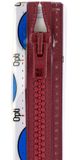 Opti Prym Ritssluiting Kunststof 6mm grof Deelbaar Bordeaux #750 45 cm