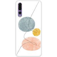 One line Beschermende siliconen case compatibel met P20 Pro blauw