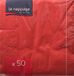 Le Napp Servetten, 2-laags, 33 x 33 cm, Rood