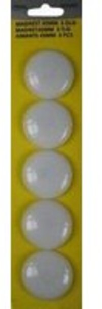 Benson Magneten - 40mm - Wit - 5 Stuks