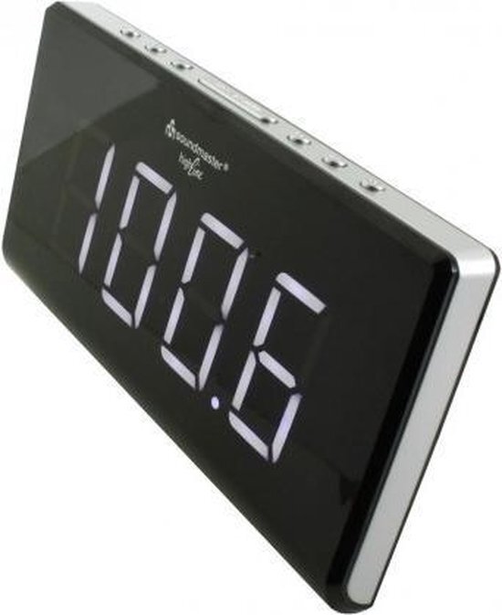 Soundmaster UR8400 Jumbo LED wekkerradio met dimbaar display