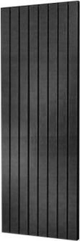 Plieger Cavallino Retto designradiator verticaal enkel middenaansluiting 2000x602 mm 1332 W antraciet metallic