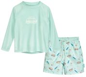 Playshoes kinderbadset met UV-bescherming, Surf-Bus-short en 1/1-armzwempak 461513