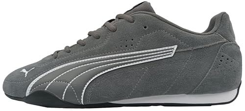 PUMA Uniseks Catch SD basketbal, donkergrijs, koud wit, 45 EU