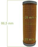 perfektGarten Kubota Brandstoffilter voor KX 008-3, 101-3, 121-3, 161-3, 91-3, SQ3200 / 1T021-43560