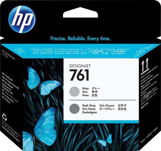 HP 761 Grijs/Donkergrijs Inktcartridge (CH647A)
