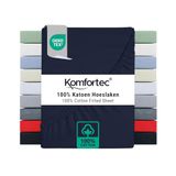 Komfortec Jersey Hoeslaken 140x200 cm, 100% Katoen 135 g/m²