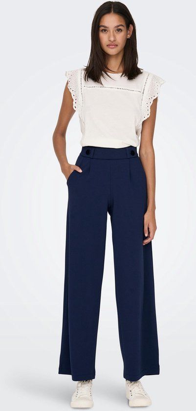 Jacqueline de Yong Jdygeggo New Long Pant Jrs Noos - Black Iris - W28 X L34