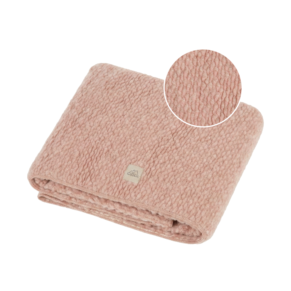 Nanami Wolken Wiegdeken Nanami Wol Voluwe Pink Melange 75x100