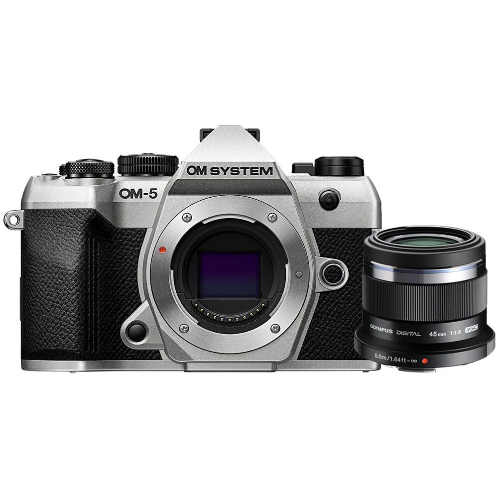OM SYSTEM OM-5 II zilver + 45mm F/1.8