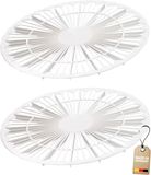 Westmark 2 taartkoelers/taartverdelers, dubbele functie, rond, diameter: 32 cm, kunststof, wit
