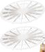 Westmark 2 taartkoelers/taartverdelers, dubbele functie, rond, diameter: 32 cm, kunststof, wit