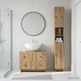 Maison Exclusive Ensemble de deux meubles de salle de bain exclusifs, en bois de chêne "Artisan" (finition "Artisan")