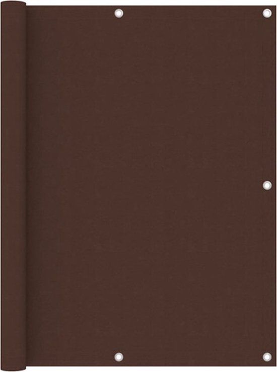 vidaXL Balkonscherm 120x400 cm Oxford Stof Bruin