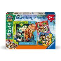 Ravensburger Kinderpuzzel - Paw Patrol 3 - Dino Movie - 3 x 49 stukjes