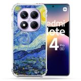 Cokitec Versterkte hoes voor Xiaomi Redmi Note 14 Pro 5G Schilderij Sterrennacht