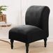 Sans marque Housse de canapé élastique et imperméable, housse de fauteuil, housse de fauteuil club, housse de chaise élastique pour salon, housse de chaise amovible et lavable (Noir)
