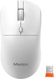 Meetion R546 - Draadloze Stille Muis - 2.4GHz - Instelbare DPI - Ergonomisch Design - Plug & Play - Wit