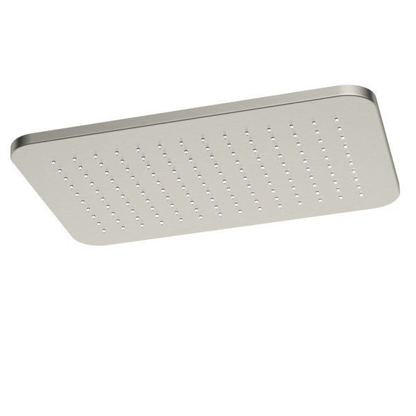 Hotbath Gal GL106 Hoofddouche Rechthoek 27 x 40 cm Geborsteld Nikkel PVD