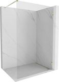 Mexen Lunar paroi de douche Walk-in droite 80 x 200 cm, transparent 8 mm, or