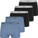 NUR DIE Boxer Organisch Katoen Heren Zwart/Donkerblauw Maat M 5 Stuks