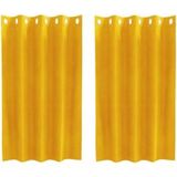 Maison Exclusive Rideaux 2 Pièces Jaune Moutarde 140 X 140 Cm Velours