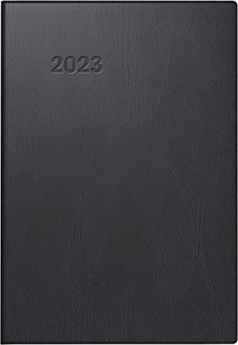 BRUNNEN Weekkalender 2023 - 7,6 x 11,2 cm - Zwart
