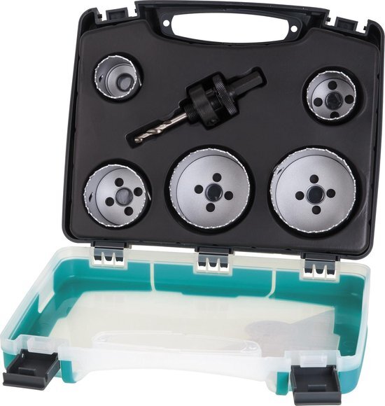 Wolfcraft 1 hole saw set electricity and sanitary