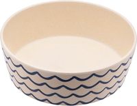 Beco Bamboe voerbak/waterbak voor honden - Golven - Large - 1650 ml
