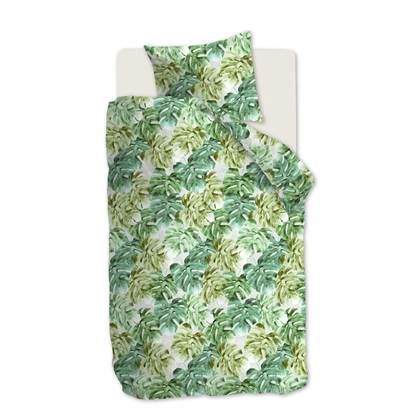 Beddinghouse Hawaii Dekbedovertrek 140 x 220 cm - Groen/Wit - Katoen