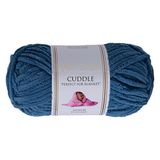 Utopia Crafts Cuddle Super Chunky Chenille Soft Yarn for Knitting and Crochet, 100g - 60m (Saxe Blue)